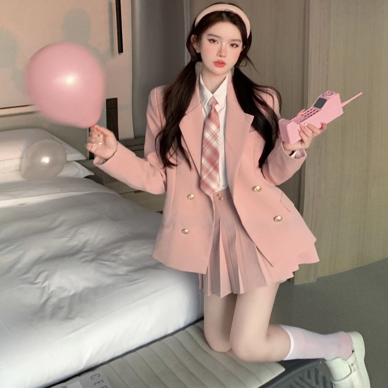 Winter Clothing Color - Pure Desire Girls' College Style Suit