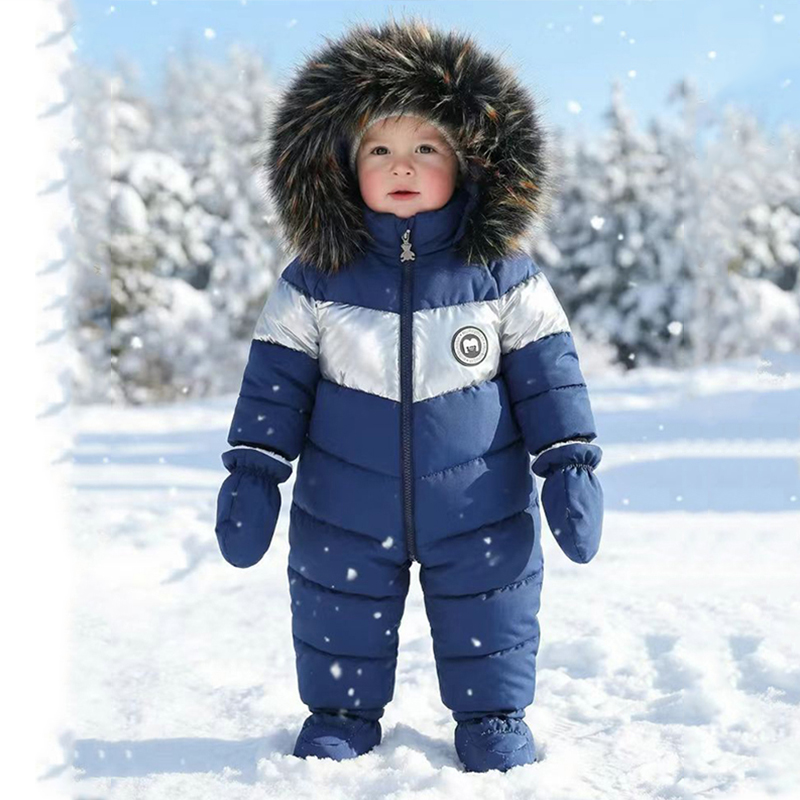 Winter Clothing Baby - Winter Newborn Baby Romper With Gloves