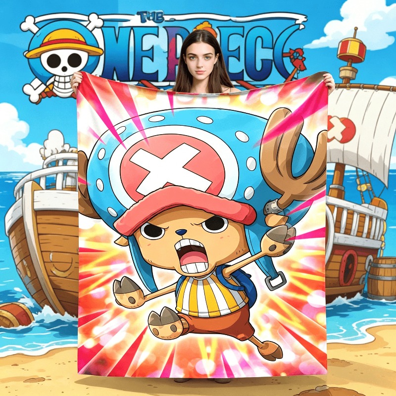 Winter Clothing Kids - Tony Chopper Flannel Blanket Winter Anime