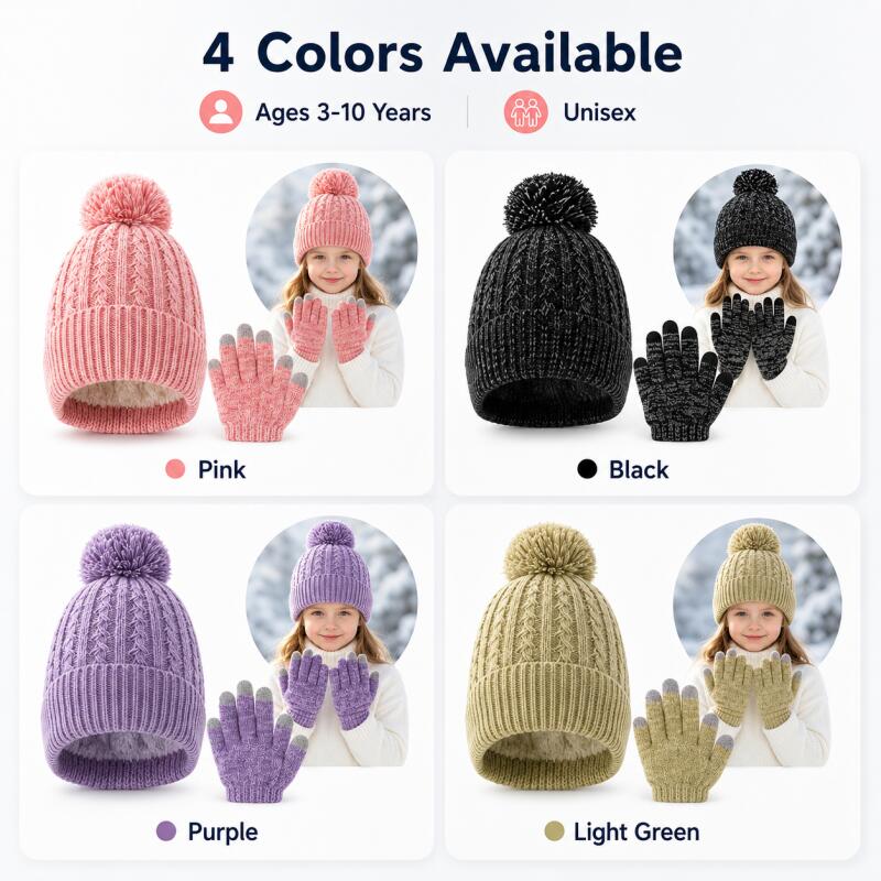 Kids Winter Knit Hat Touchscre - đánh giá và giá Knit Glove Touch Screen