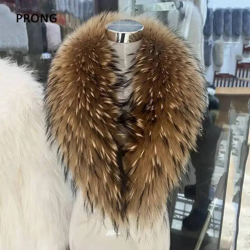 Natural Raccoon Fur Collar Rea - đánh giá và giá Winter Clothing Color