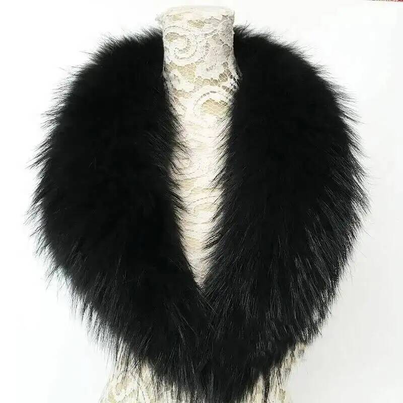 Natural Raccoon Fur Collar Rea - đánh giá và giá Winter Clothing Color