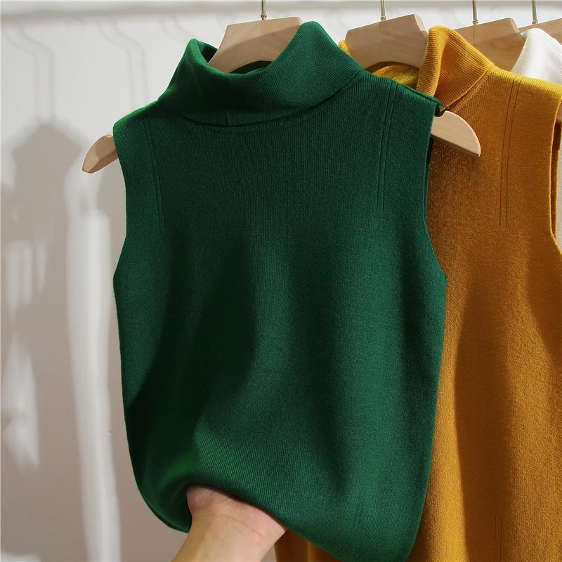 Turtleneck Sleeveless Slim Fit - đánh giá và giá Winter Clothing Essentials For Women
