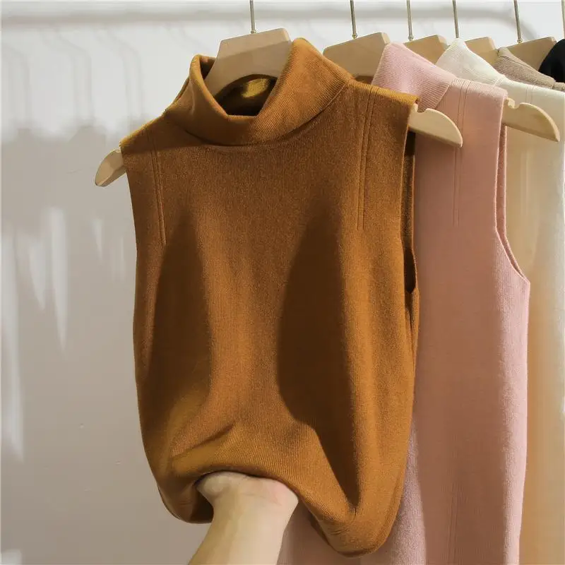 Turtleneck Sleeveless Slim Fit - đánh giá và giá Winter Clothing Essentials For Women