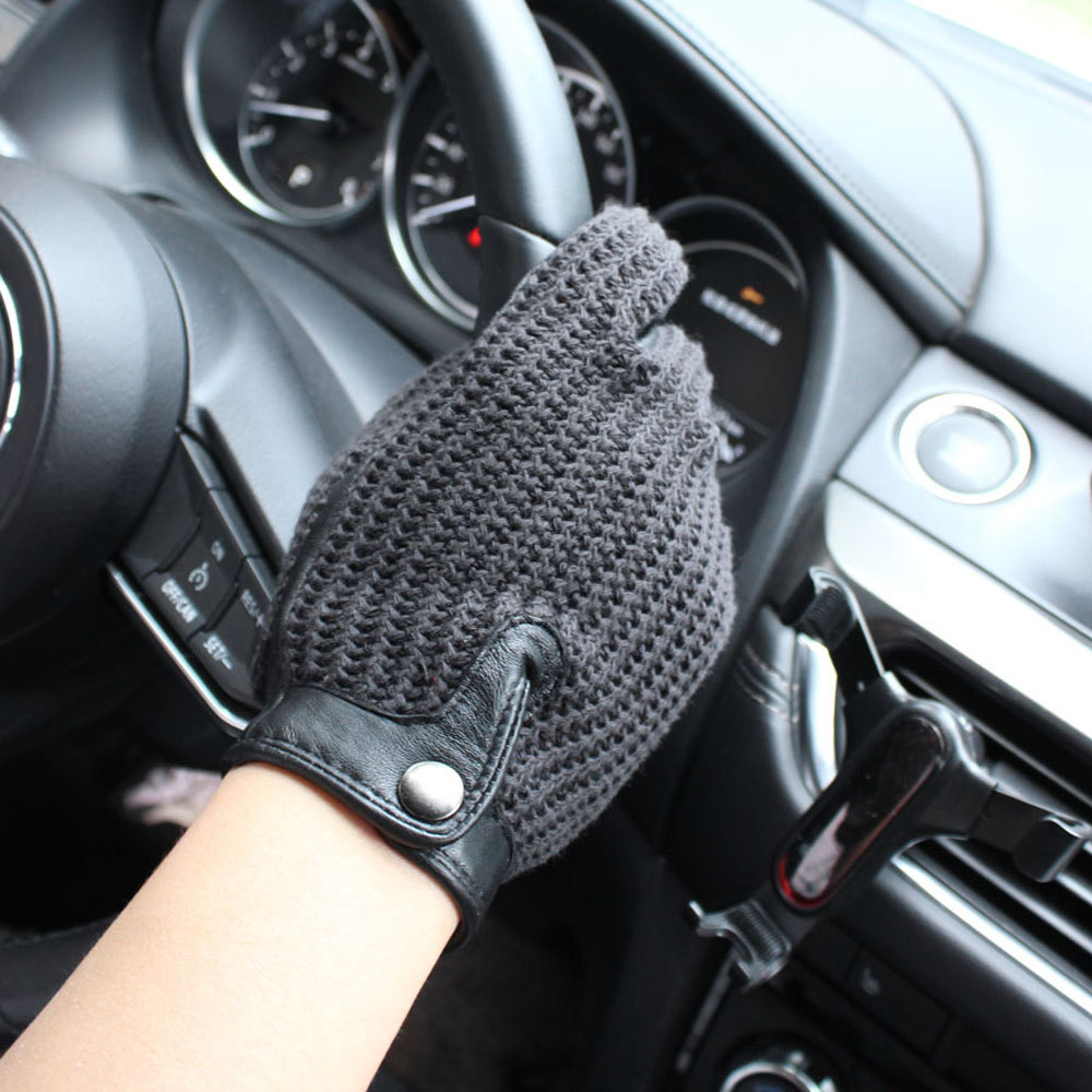 High Quality New Leather Men's - đánh giá và giá Knit Glove Touch Screen
