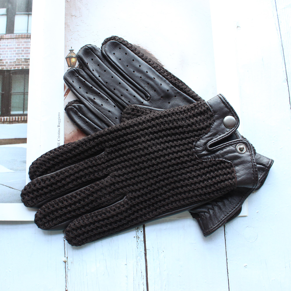 High Quality New Leather Men's - đánh giá và giá Knit Glove Touch Screen
