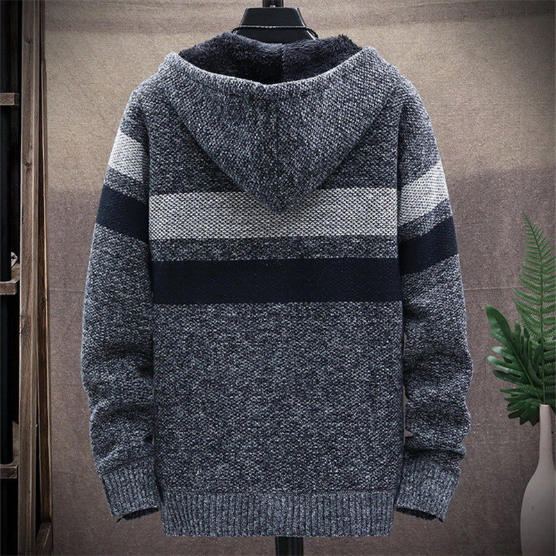 Men's Striped Sweater Coat Thi - đánh giá và giá Fleece Hoodie Lined