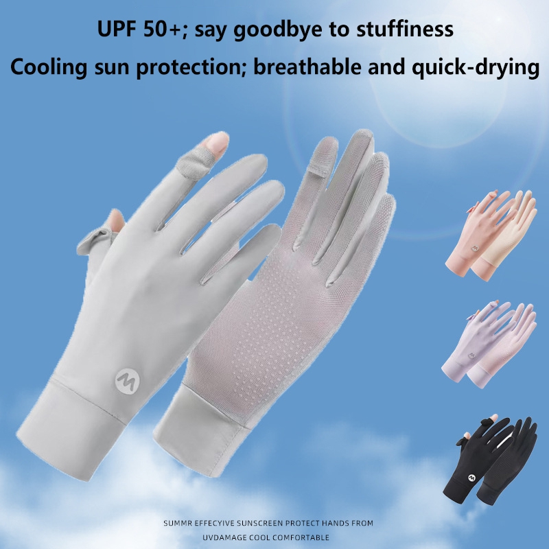Sunscreen Ice Silk Breathable  - đánh giá và giá Knit Glove Touch Screen