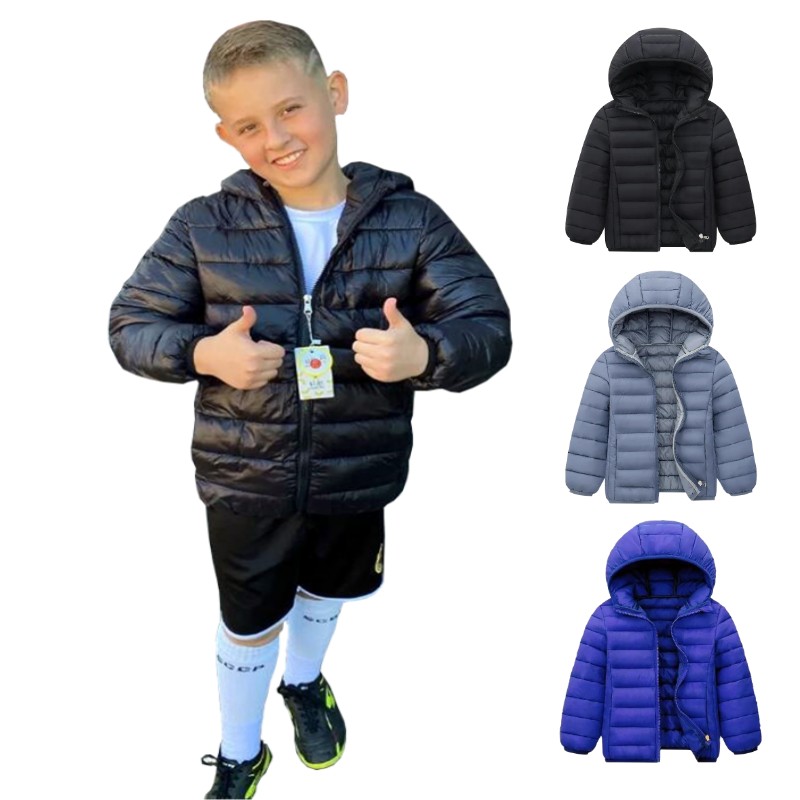 Hooded Lightweight Down Jacket - đánh giá và giá Winter Clothing Kids