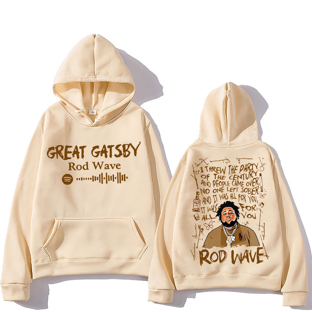 Rod Wave Graphic Printing Hood - đánh giá và giá Winter Clothing Drawing