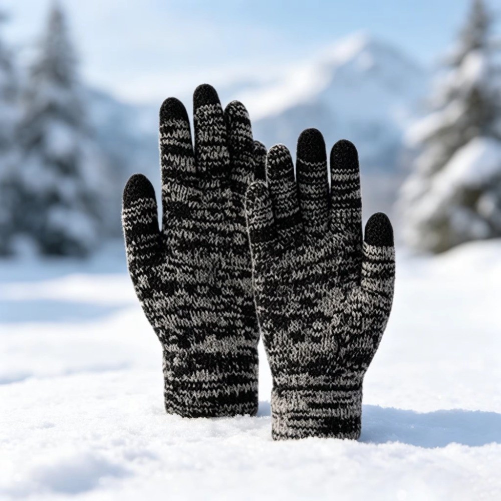 2Pcs/Set Fashion Winter Childr - đánh giá và giá Knit Glove Touch Screen