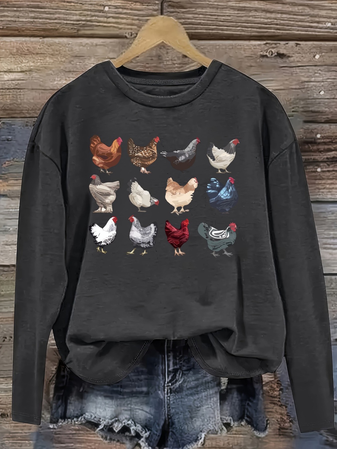 Women's Casual Long Sleeve Cre - đánh giá và giá Winter Clothing Color