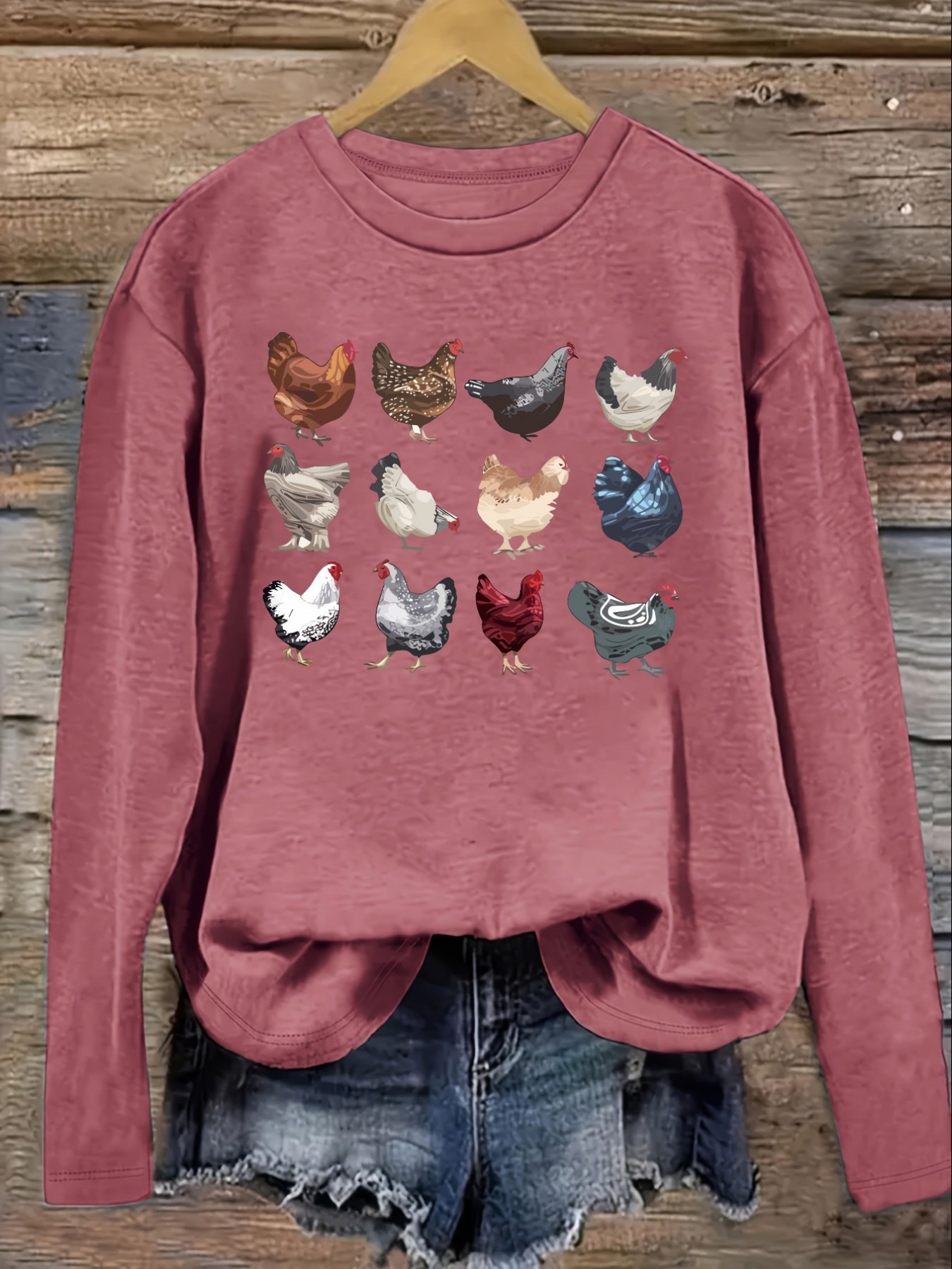 Women's Casual Long Sleeve Cre - đánh giá và giá Winter Clothing Color