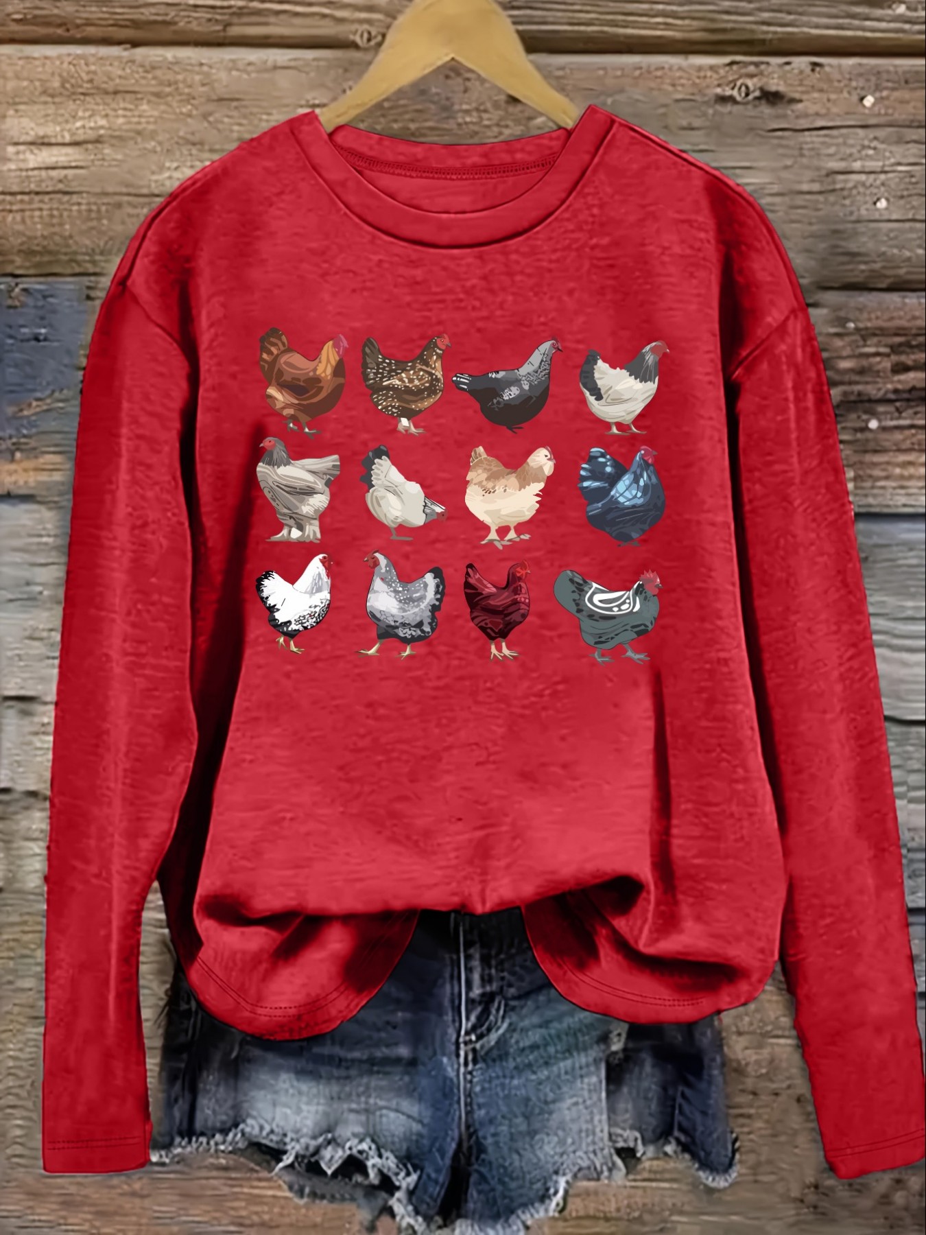 Women's Casual Long Sleeve Cre - đánh giá và giá Winter Clothing Color