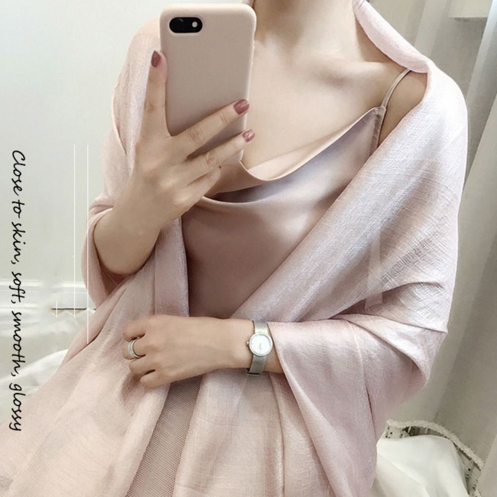 Linen Women Plain Scarf Fashio - đánh giá và giá Winter Clothing Accessories