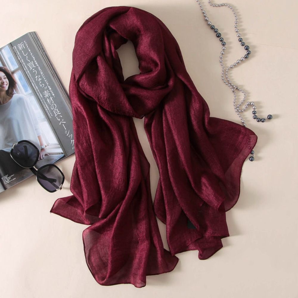 Linen Women Plain Scarf Fashio - đánh giá và giá Winter Clothing Accessories
