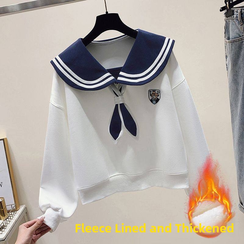 Autumn Winter College Style Na - đánh giá và giá Fleece Hoodie Lined