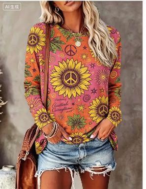 Women Long Sleeve T‑Shirt Hipp - đánh giá và giá Winter Clothing For Women