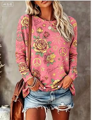 Women Long Sleeve T‑Shirt Hipp - đánh giá và giá Winter Clothing For Women