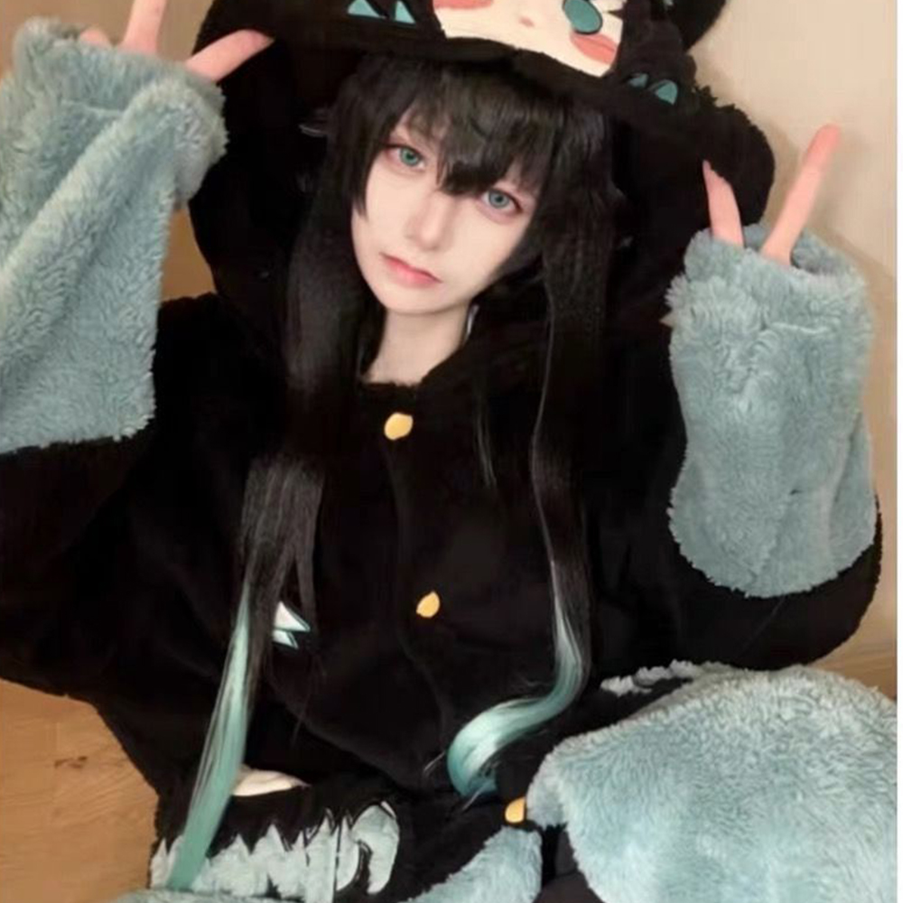 2Pcs Demon Slayer Tokitou Muic - đánh giá và giá Fleece Hoodie Lined