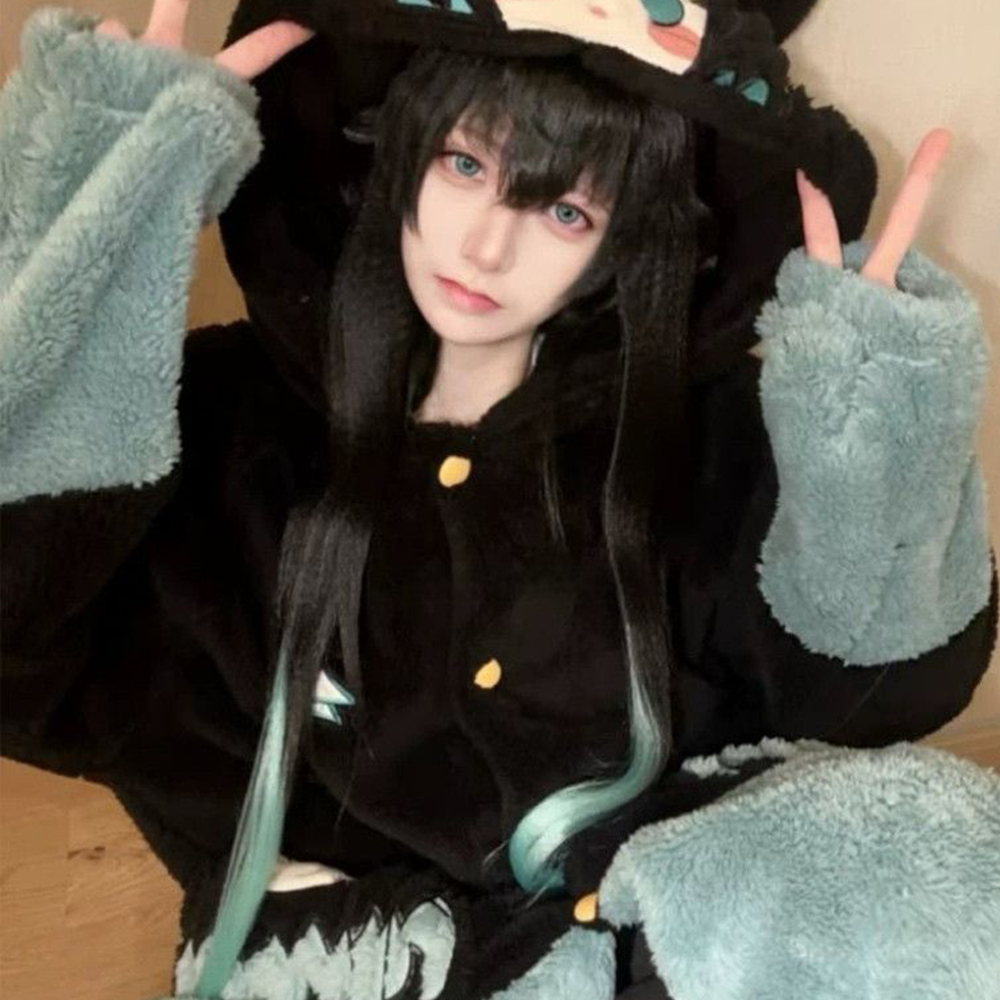 2Pcs Demon Slayer Tokitou Muic - đánh giá và giá Fleece Hoodie Lined