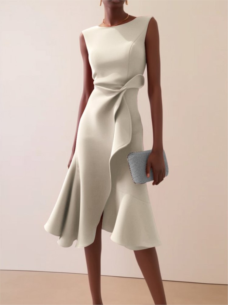 Elegant Women's Evening Dress  - đánh giá và giá Winter Clothing Drawing