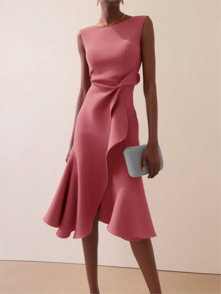 Elegant Women's Evening Dress  - đánh giá và giá Winter Clothing Drawing