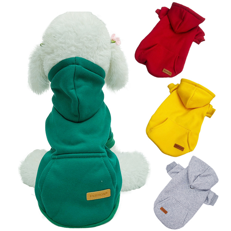 Winter Dog Clothes for Small D - đánh giá và giá Fleece Hoodie Lined