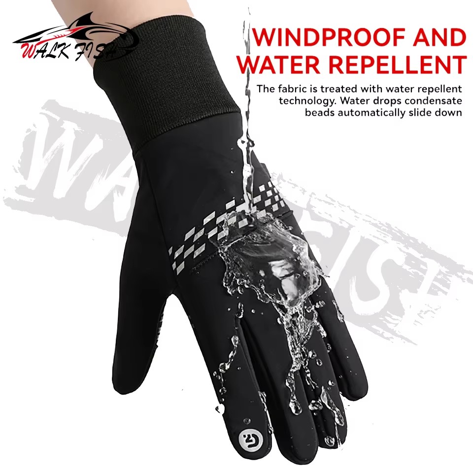 WALK FISH Fishing Gloves Keep  - đánh giá và giá Knit Glove Touch Screen