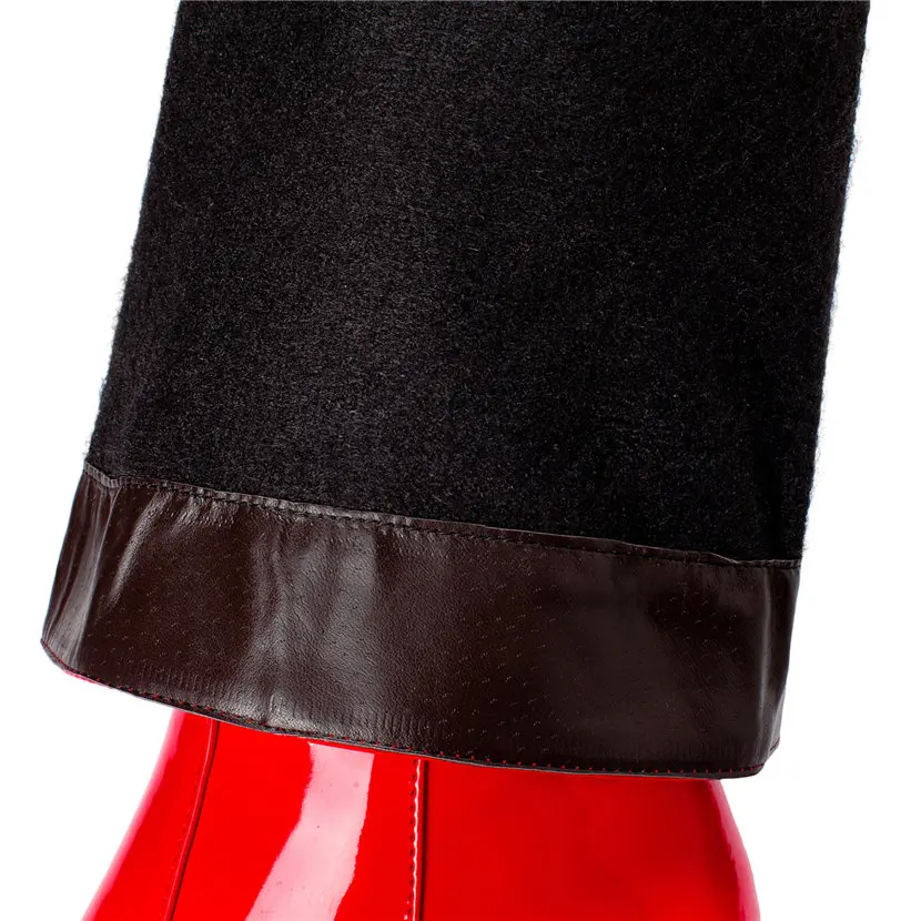 Red White Patent Leather Women - đánh giá và giá Winter Clothing For Women