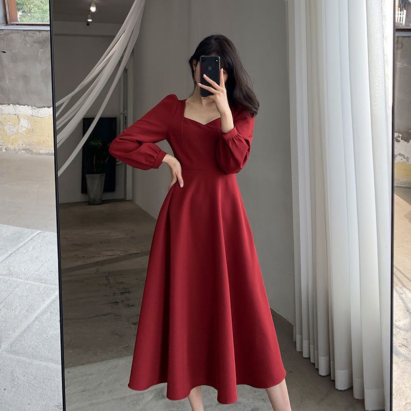 Temperament Black Midi Dress S - đánh giá và giá Winter Clothing Colors