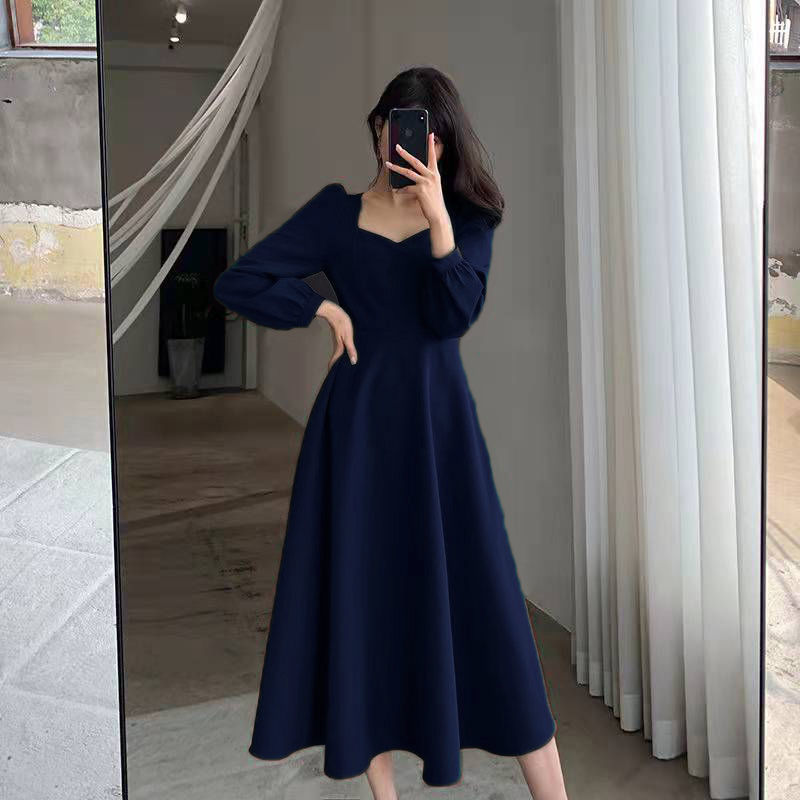 Temperament Black Midi Dress S - đánh giá và giá Winter Clothing Colors