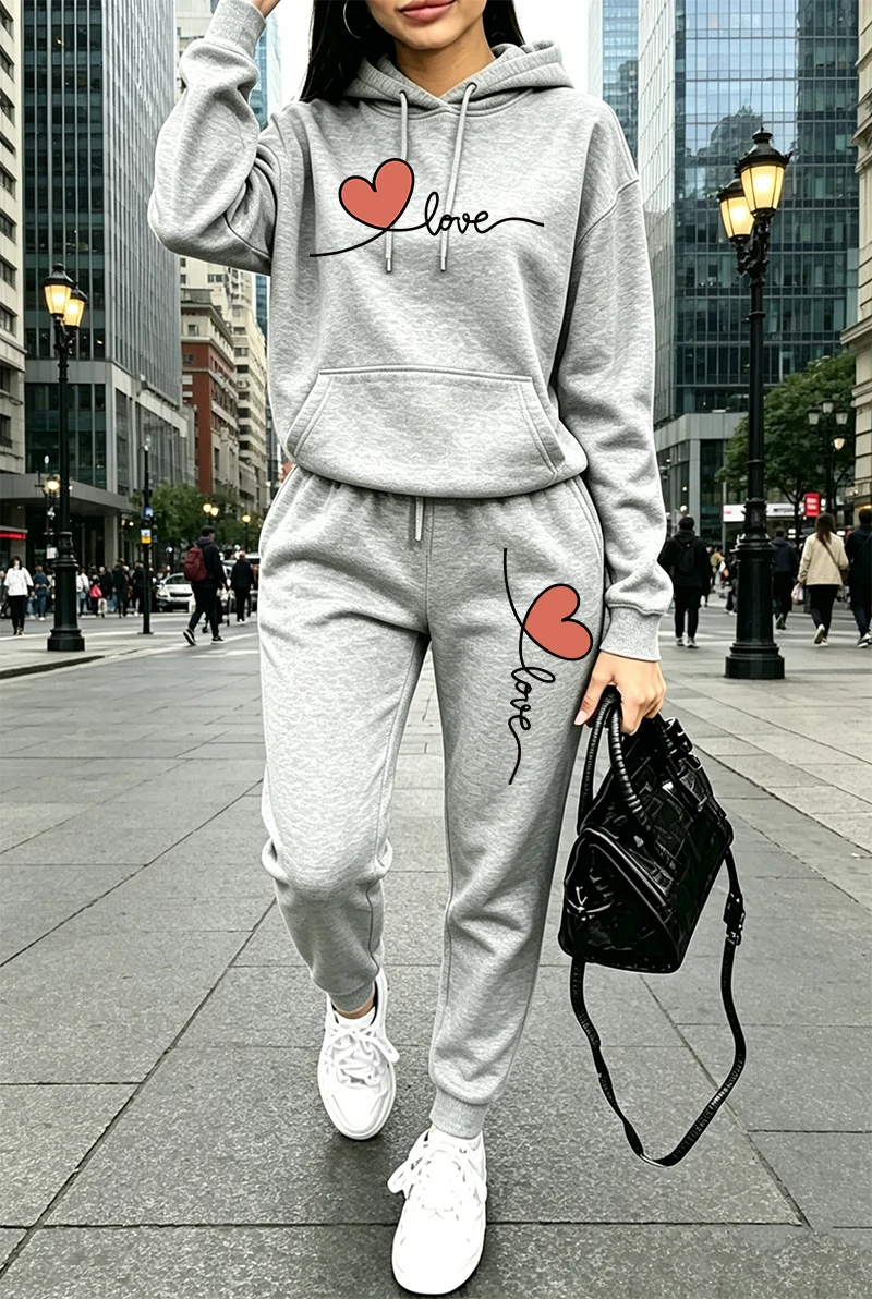 Womens Tracksuit Print Casual  - đánh giá và giá Winter Clothing For Women