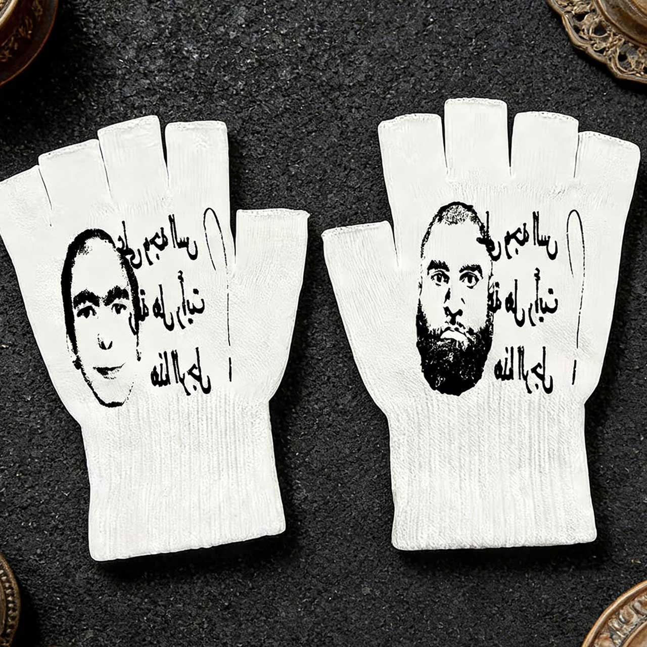 Y2K Retro Printed Fingerless G - đánh giá và giá Knit Glove Touch Screen