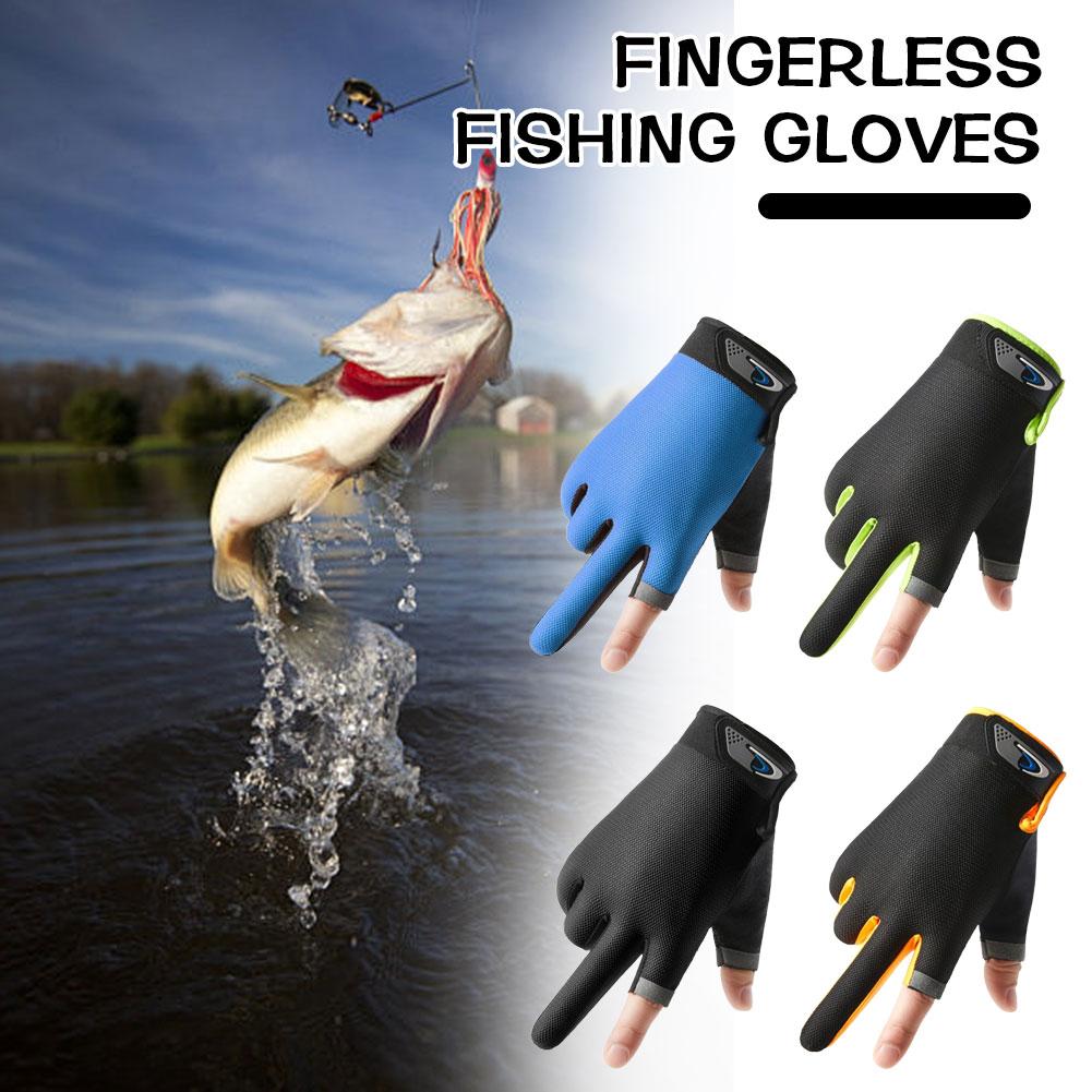 Summer Two Finger Cut Fishing  - đánh giá và giá Knit Glove Touch Screen