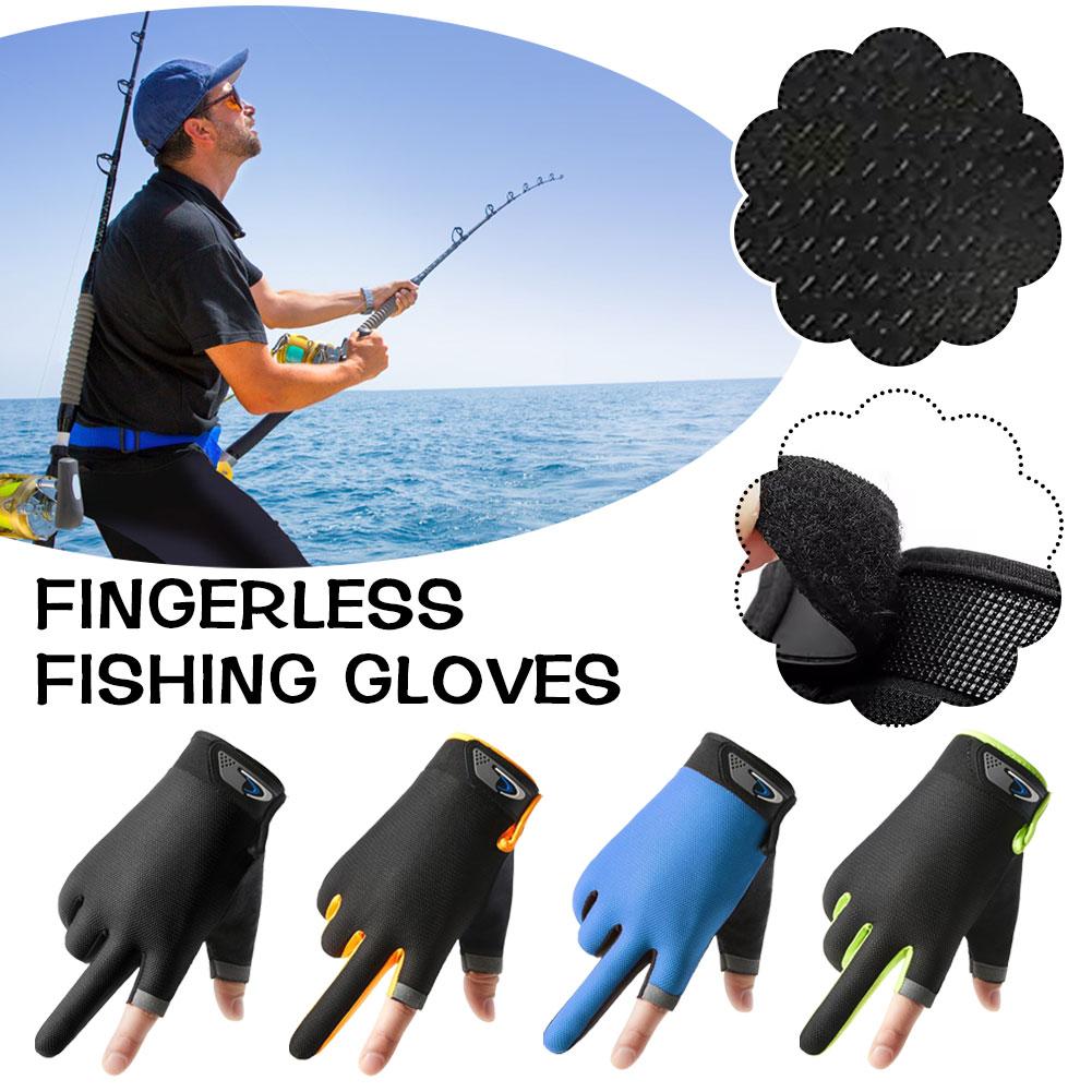 Summer Two Finger Cut Fishing  - đánh giá và giá Knit Glove Touch Screen