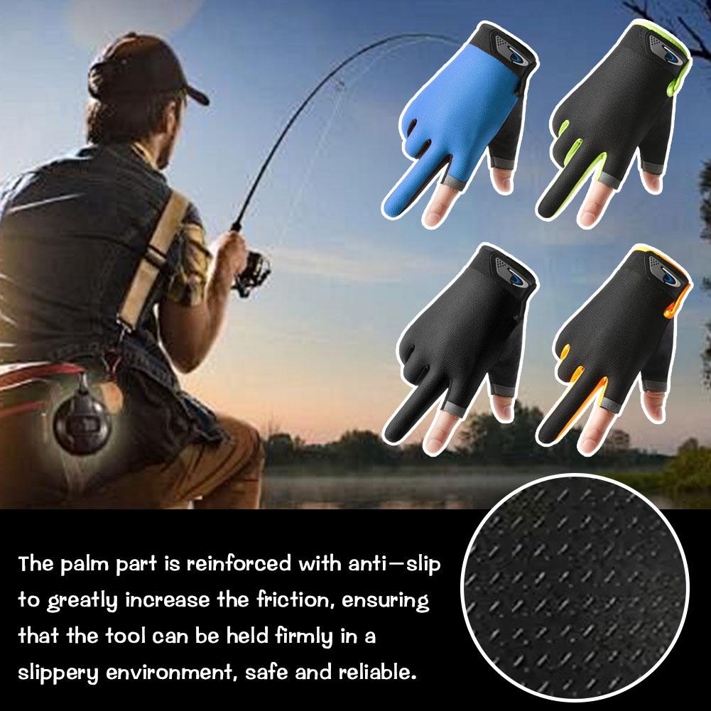 Summer Two Finger Cut Fishing  - đánh giá và giá Knit Glove Touch Screen