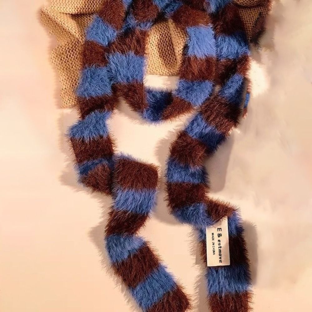 Knitted Y2K Girl Stripe Scarf  - đánh giá và giá Winter Clothing Accessories