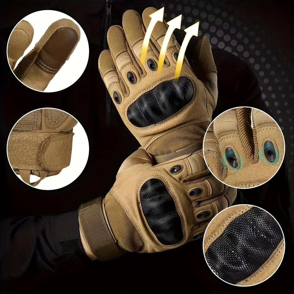 New Men's Full Finger Tactical - đánh giá và giá Knit Glove Touch Screen