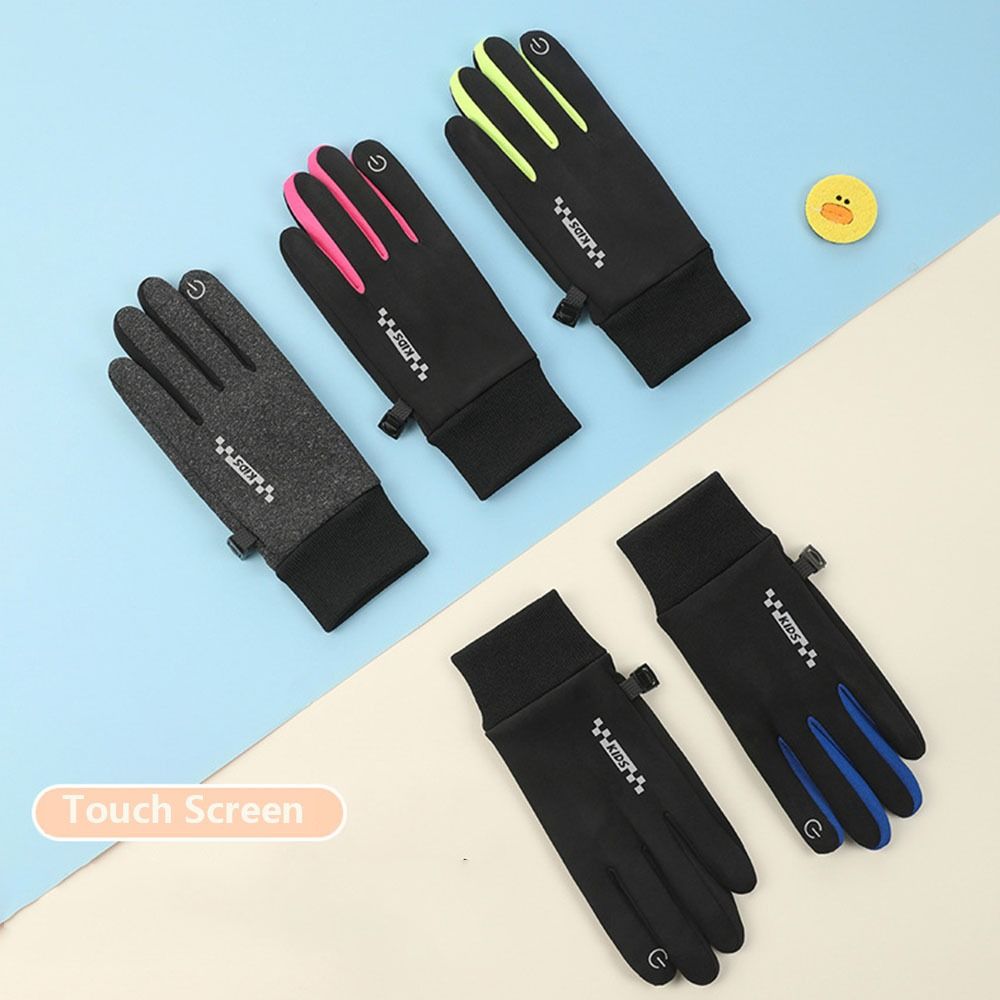 Non-slip Winter Children Bicyc - đánh giá và giá Knit Glove Touch Screen