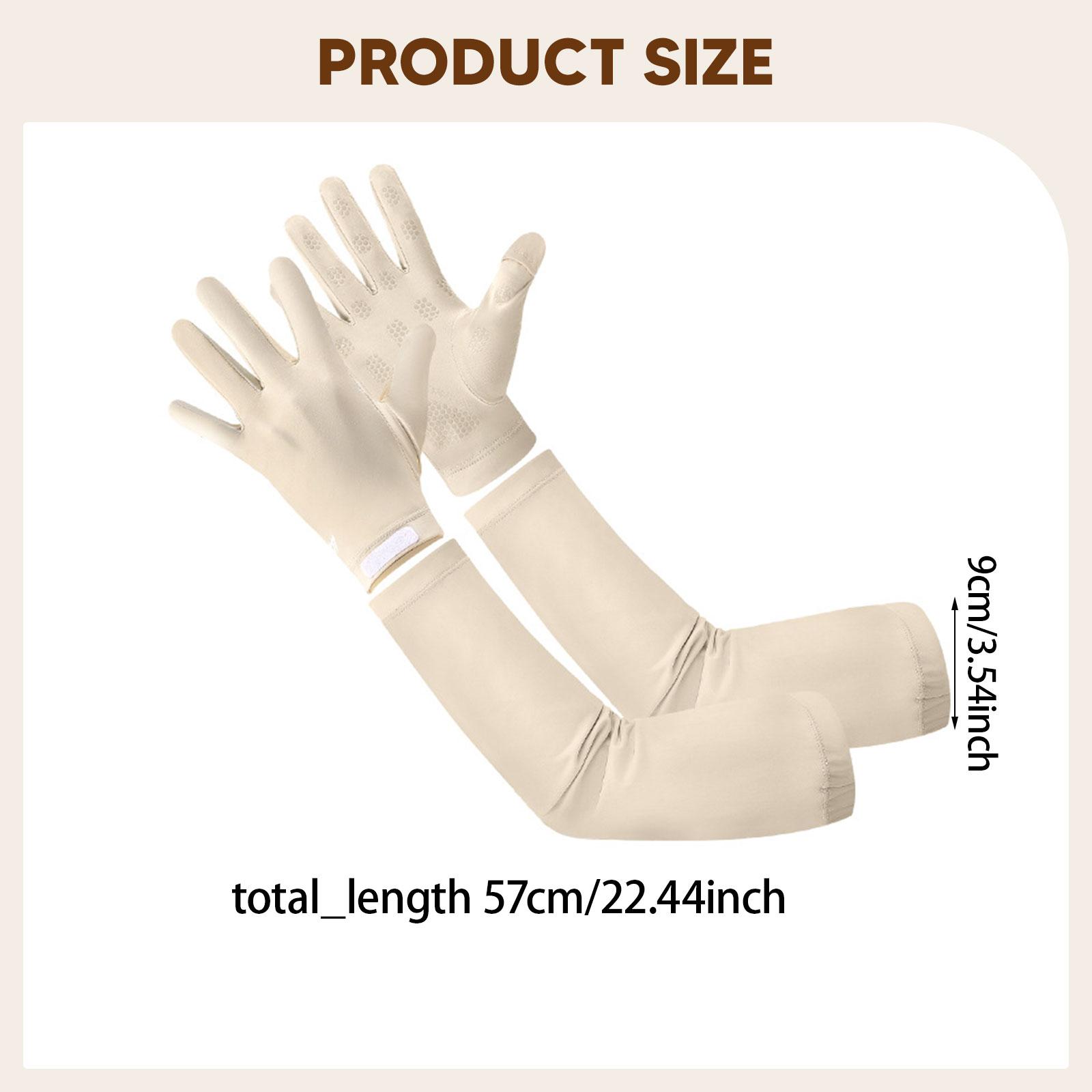 Full Finger Cooling Arm Sleeve - đánh giá và giá Knit Glove Touch Screen