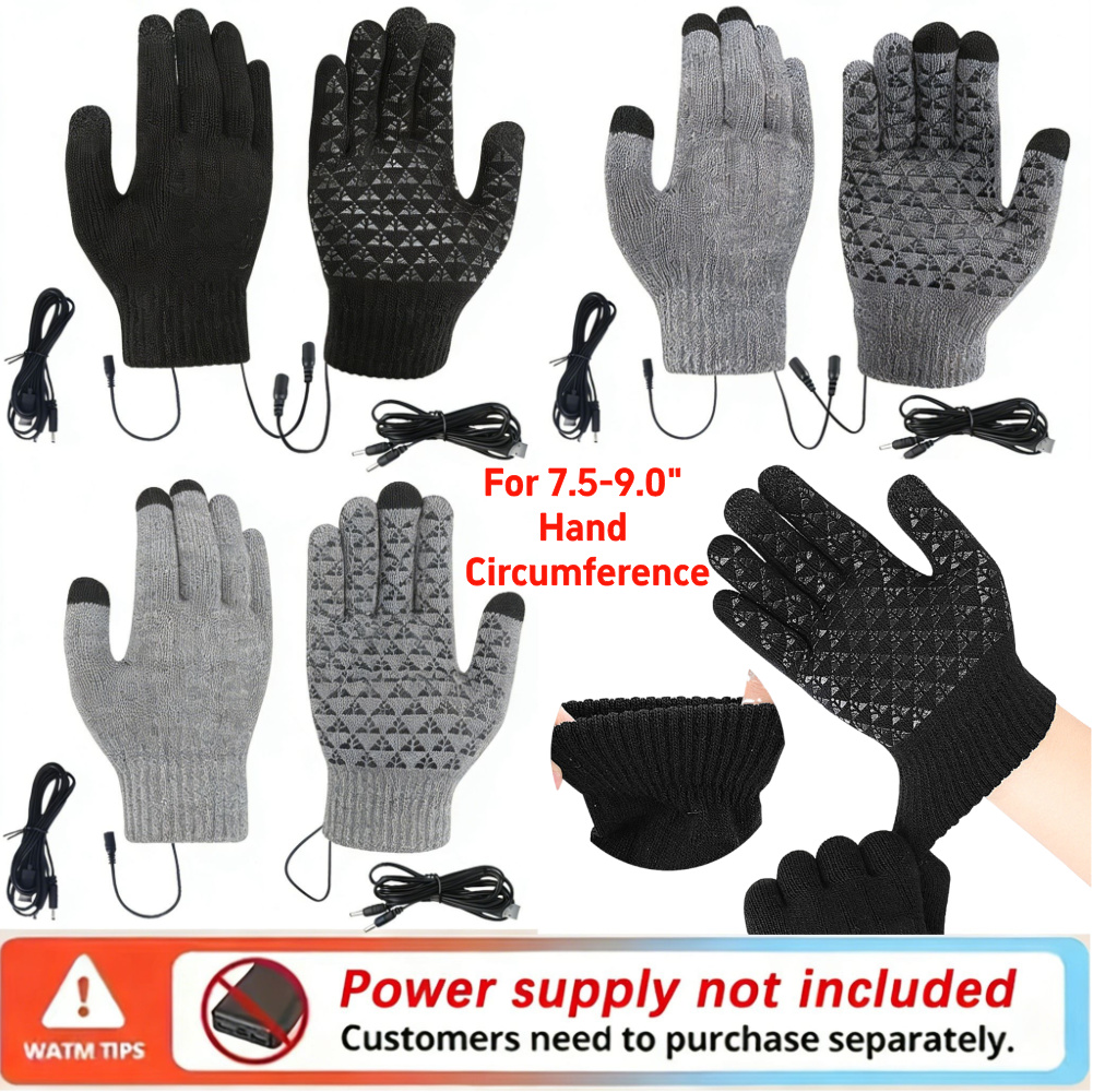5-1Pairs USB Heated Knitted Gl - đánh giá và giá Knit Glove Touch Screen
